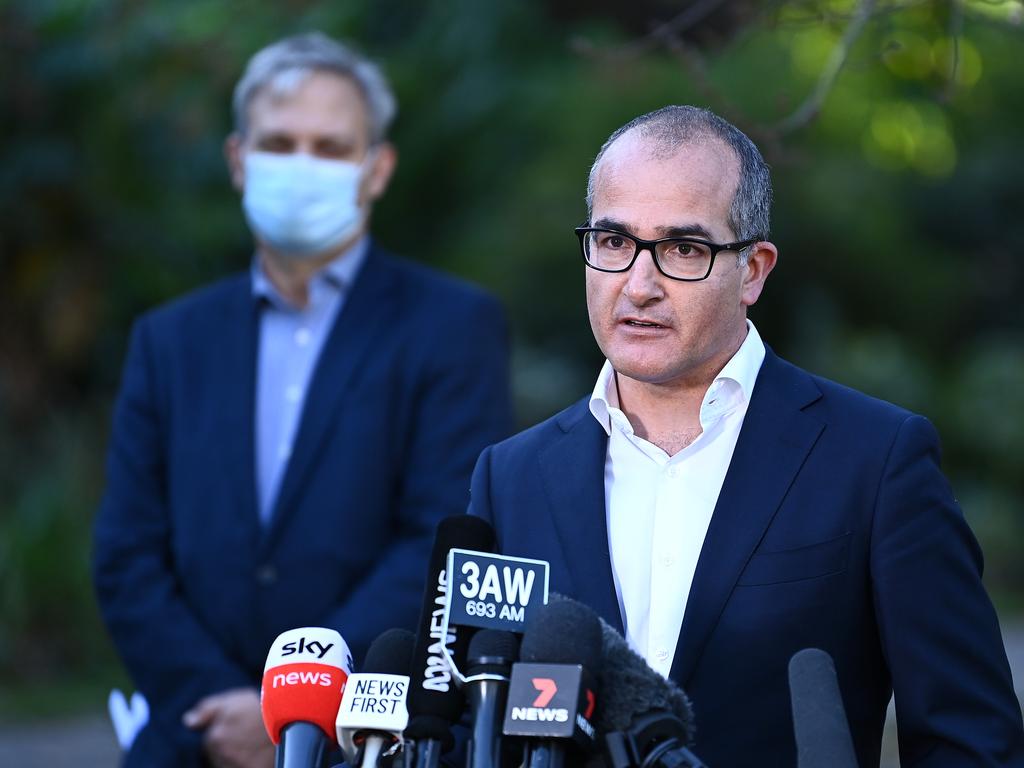 Victorian Acting Premier James Merlino has extended the state’s lockdown. Picture: Quinn Rooney/Getty Images