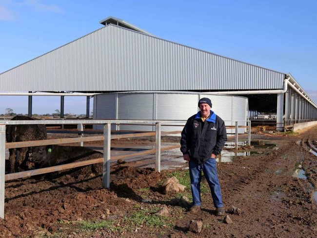 Jalna Feedlot’s David Gillett pictured at the property in Anakie, Victoria. The business will use its Coles Nurture Fund grant on a solar energy project to reduce emissions in their production of beef for Coles’ carbon neutral beef range.