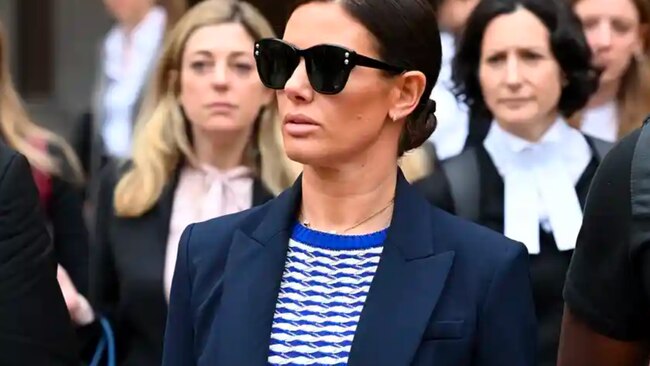 Rebekah Vardy arrives in court.