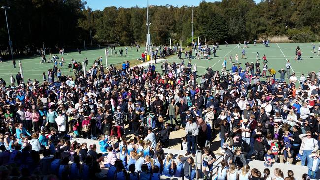 Grand Final day at the North Curl Curl netball courts was set for August 28, but is unlikely to go ahead. Picture: Manly Daily