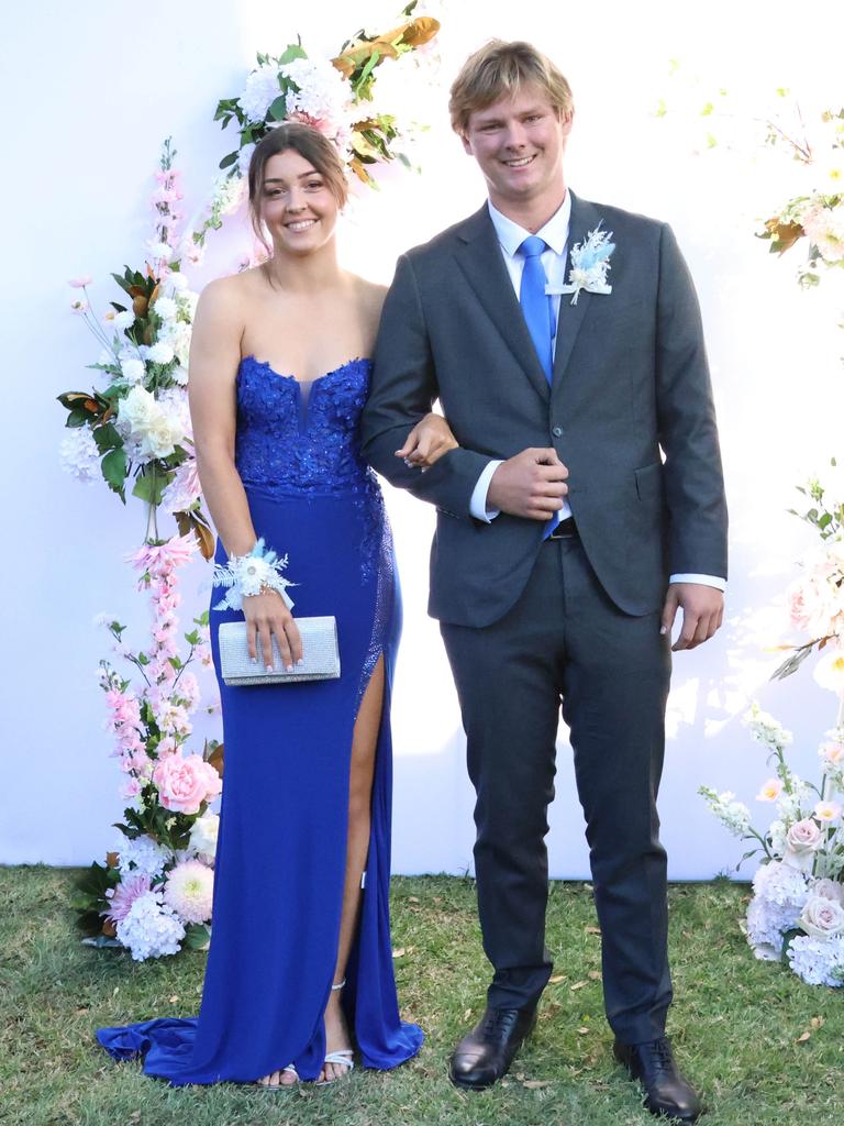 Brodie-Lee with formal partner at the 2024 St Ursula's College formal.
