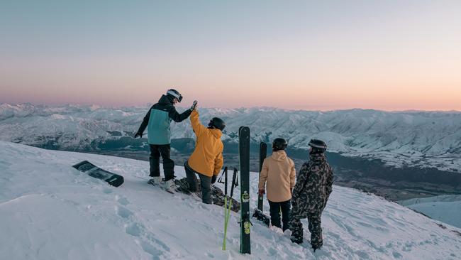 Supplied Editorial Taking in the views from The Remarkables, NZ.