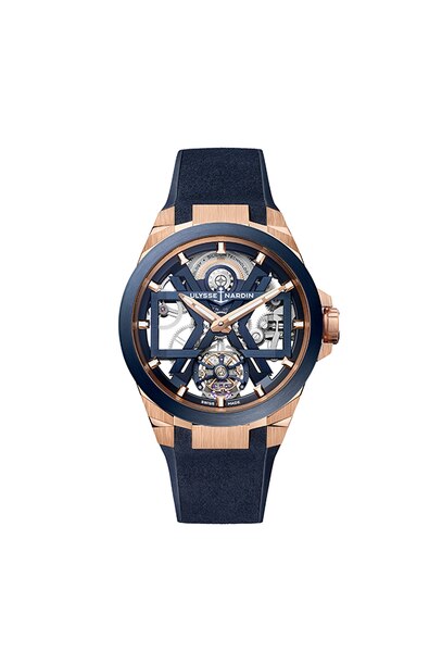 The Ulysse Nardin Blast Tourbillon blue &amp; gold. Photo: Supplied