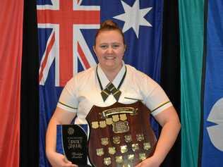 ASPIRING VET: Madelyn Scanlan received Dux of Burnett State College, an award presented to the highest achieving Year 12 student.