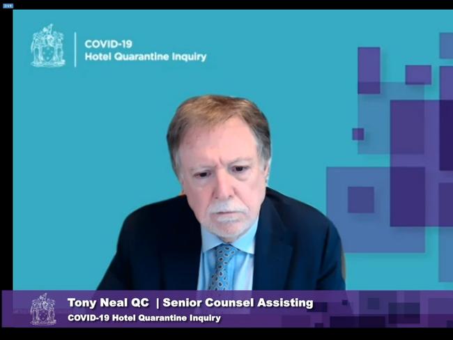 Senior counsel assisting, Tony Neal QC. Picture: Handout via NCA NewsWire.