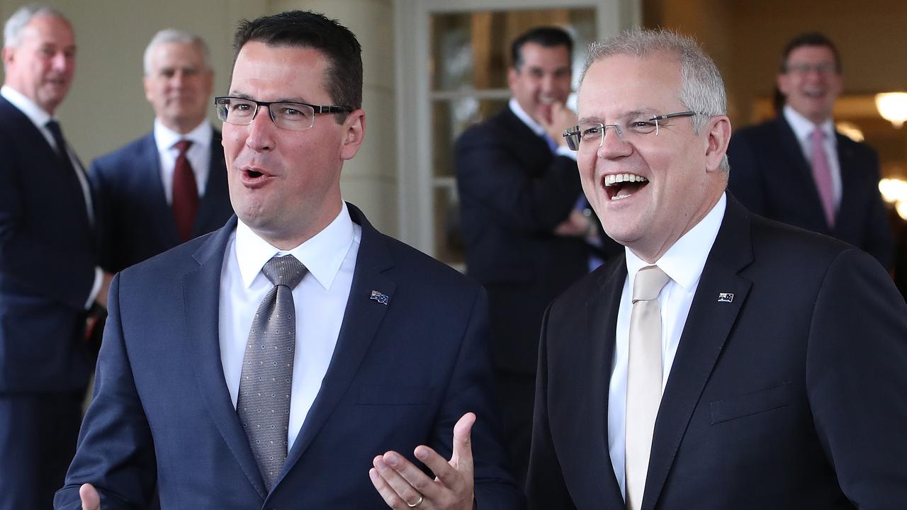 ACT Senator Zed Seselja with Prime Minister Scott Morrison. Picture Kym Smith
