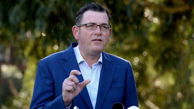 Daniel Andrews is recovering after his nasty fall. Picture: NCA NewsWire / Andrew Henshaw