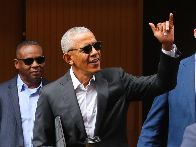 SYDNEY, AUSTRALIA - NewsWire Photos MARCH 28 2023 - Former US President Barack Obama in Sydney as he visits Australia on a speaking tour. Picture: NCA Newswire / Gaye Gerard