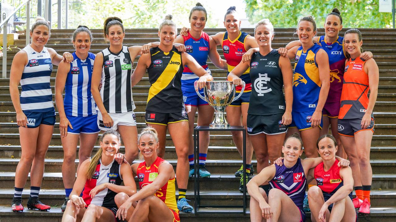 What the 14 AFLW captains will be gunning for in 2020. Picture: Natasha Morello