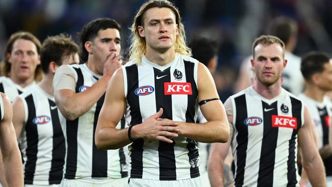 Collingwood lost their first game since round 4 against Brisbane. (Photo by Quinn Rooney/Getty Images)