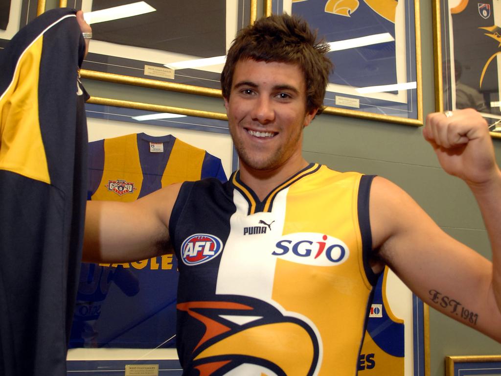Kennedy joined West Coast in 2008 and has experienced many highs and lows at the club. Picture: Stewart Allen