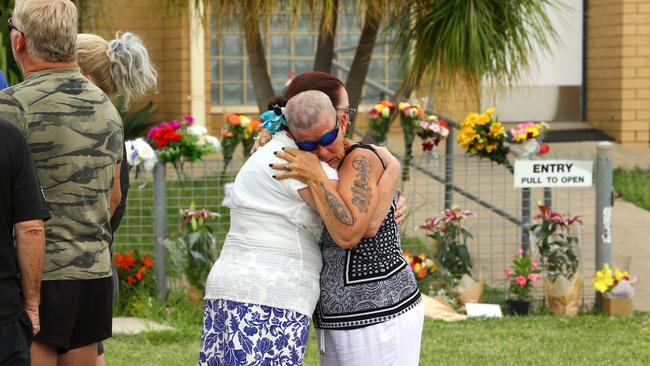 The township of Tara has come together to pay respects to local police officers killed overnight. Picture: NCA Newswire / David Clark