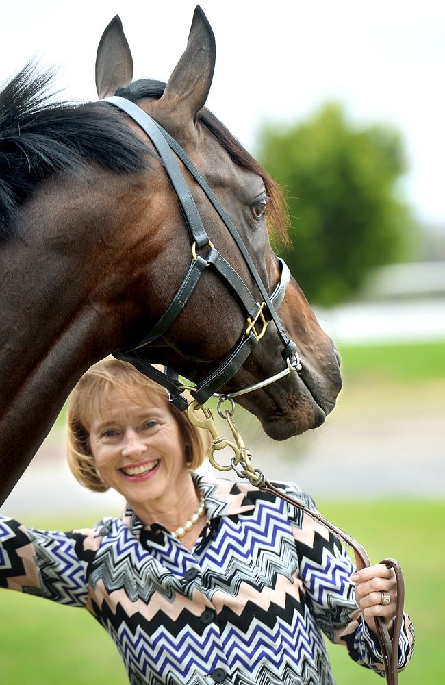 Trainer Gai Waterhouse and Melbourne Cup winner Fiorente. Picture: Mike Keating