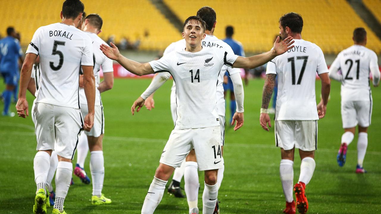 New Zealand’s men’s football team is considering changing its nickname from the ‘All Whites’ to something less offensive. (Photo by Hagen Hopkins/Getty Images)