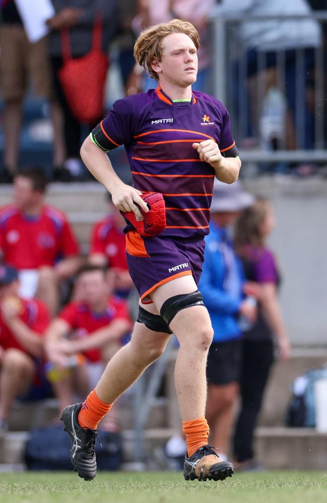 Connor Dick in action for Sunshine Coast at the Queensland Rugby Union Schools State Championships. Picture: Kev Nagle