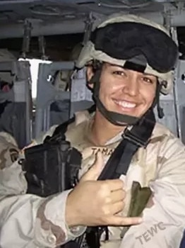 Tulsi Gabbard with her army medical unit in Iraq in 2004.