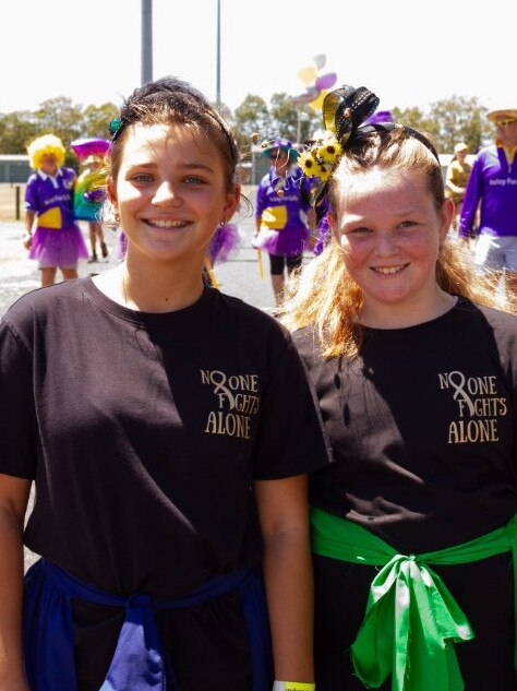 Violet and Ariel at the 2023 Bundaberg Relay for Life.