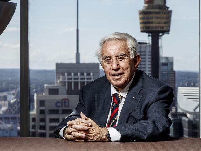 Supplied picture of Harry Triguboff Australian billionaire real estate property developer, is one of Australia's richest people. He is the founder and managing director of Meriton. Photographed at World Tower Serviced Apartments, Liverpool Street, Sydney, Australia. 20/4/2017Photo James Horan