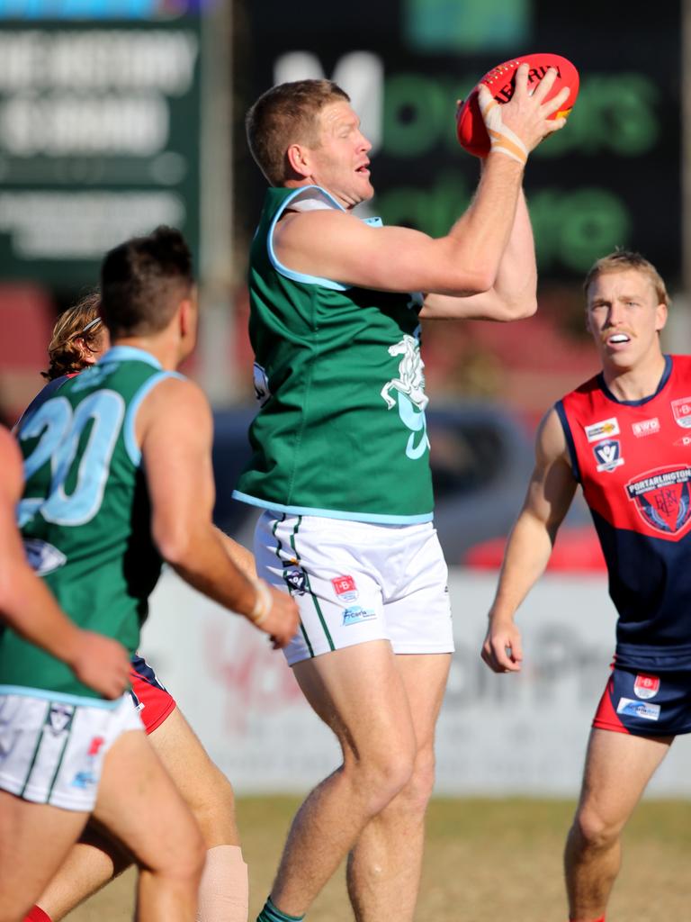 BFNL - Portarlington v Geelong Amateurs.  Geelong Amateurs Mitchell Day.  Picture Mike Dugdale