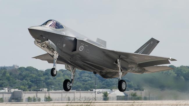 Australia’s first Lockheed Martin, F-35A Lightning II Joint Strike Fighter, made its inaugural flight on Sept. 29 last year. The government will invest uop to $16 billion for 72 jets. Picture supplied.