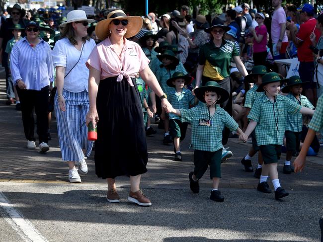Anzac Day 2025. Strand parade in Townsville. Picture: Evan Morgan