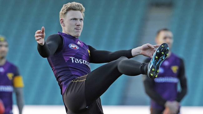 Hawthorn Hawks training session. James Sicily. Picture: Zak Simmonds