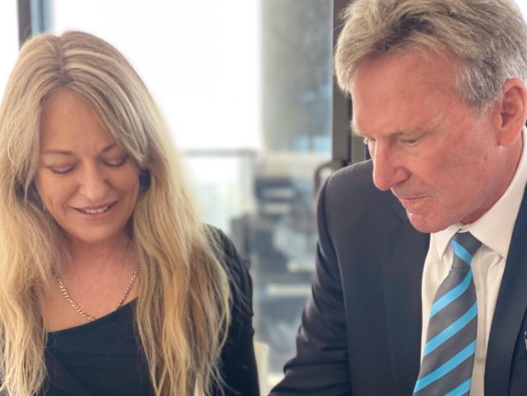 Sam Newman and new Wife Amanda Brown on their wedding day.