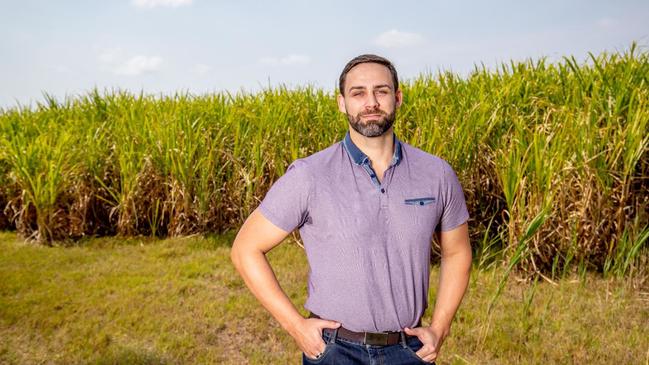 Division One candidate Mark Hammel at his family's cane farm at Alberton in the northern Gold Coast. Picture: Luke Marsden.