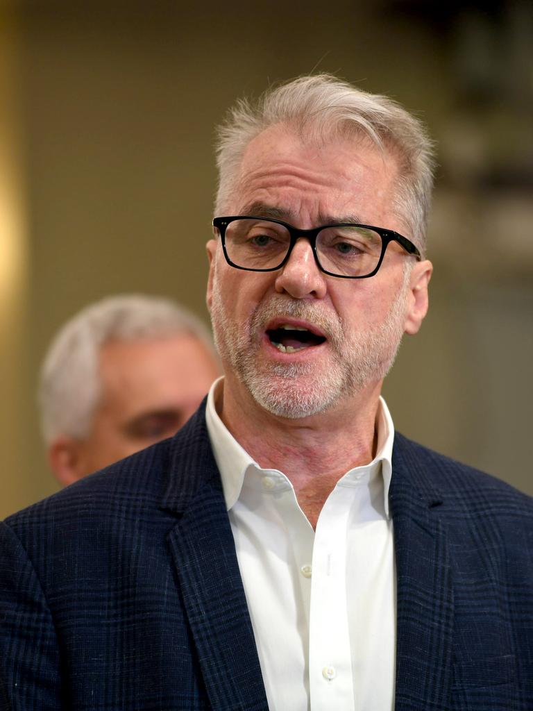 Labor Senator Tony Sheldon on the first day of public hearings for the Senate Select Committee on Job Security. Picture: NCA NewsWire / Jeremy Piper