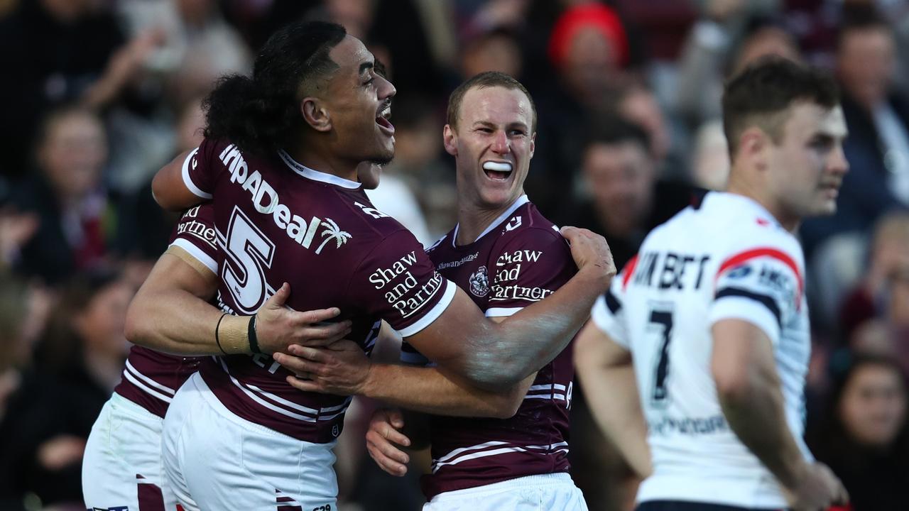 Manly and Daly Cherry-Evans put a big dent in the Roosters final hopes ...