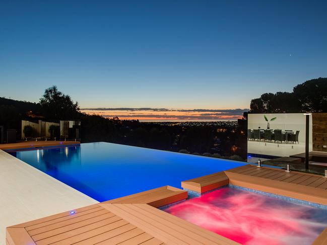 The home’s pool area.