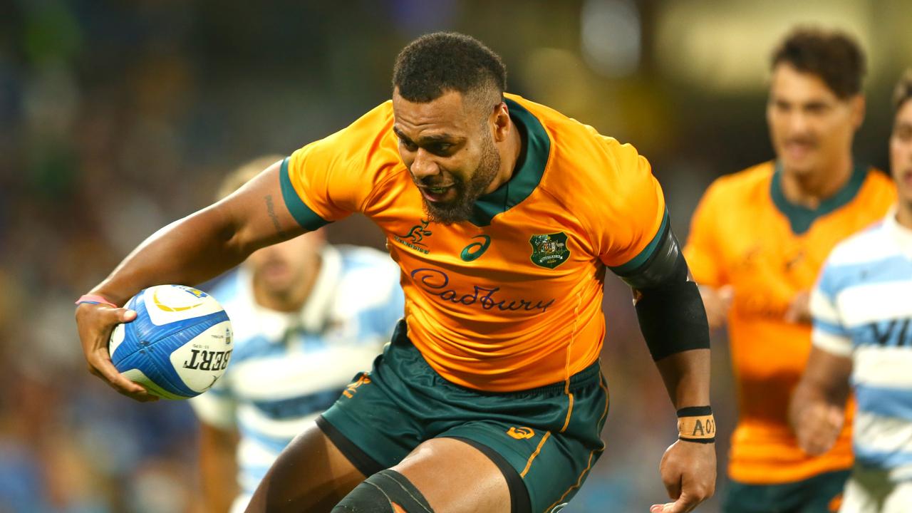 Samu Kerevi was once again destructive for the Wallabies. Photo: Getty Images