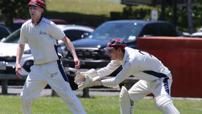 TSS captain Daniel Statham earlier in the season. He got runs and catches. Pic Mike Batterham