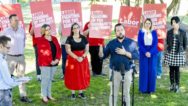 Jared Cassidy at Sunday’s announcement. Picture: Richard Walker