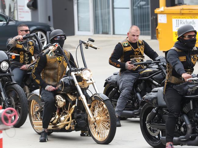 The gym has been used as a meeting point for Comanchero runs. Picture: David Crosling