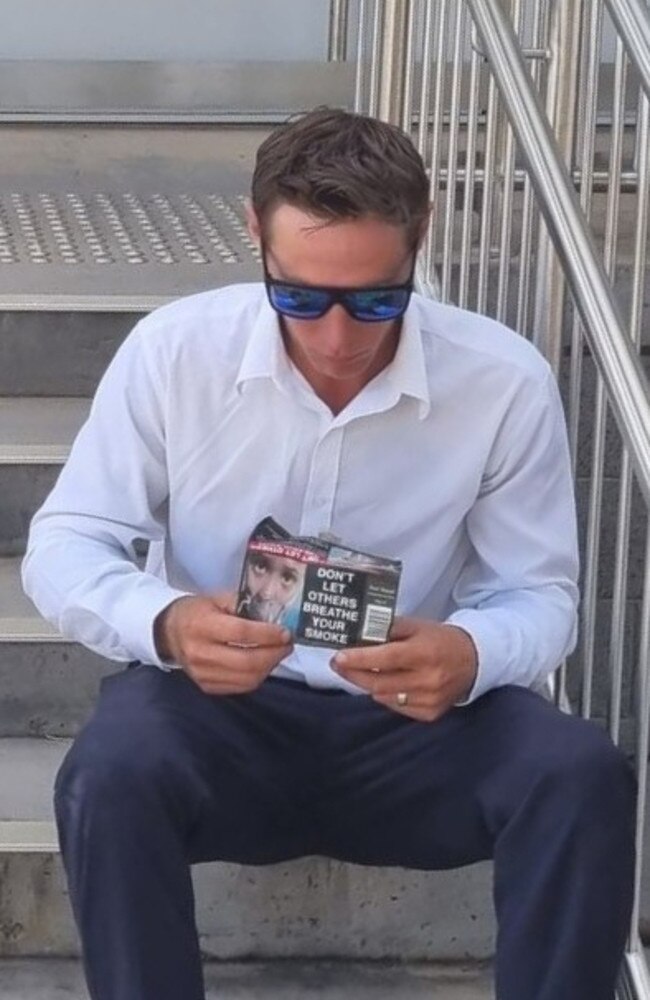 Brandon Wojtasek outside Kingaroy Magistrates Court.