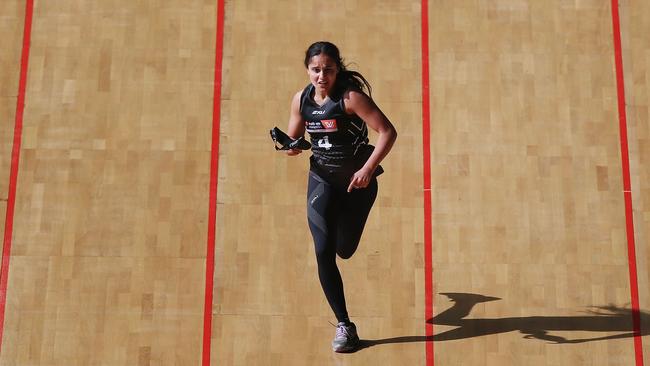 Haneen Zreika is hoping to be drafted to the GWS Giants. Photo: Michael Dodge/Getty Images