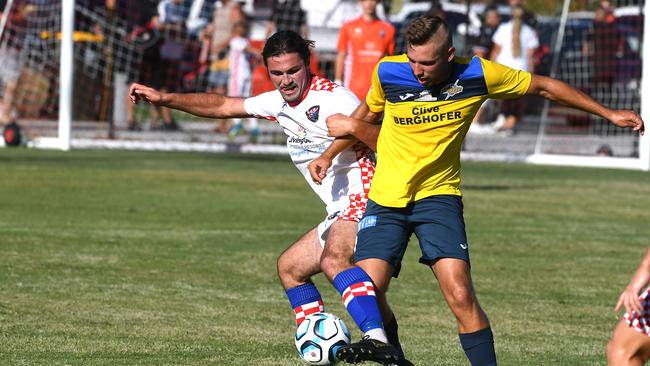Gold Coast Knights player Oskar Dillon (left). Picture: John Gass
