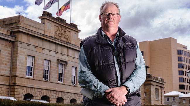 West Coast Mayor, Shane Pitt visited Parliament House, calling for government help to boost the economy in the region. Picture: Linda Higginson