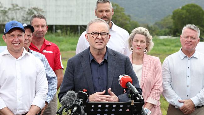 Labor’s candidate for Leichhardt Matt Smith standing by a number of ALP heavyweights. Picture: Brendan Radke