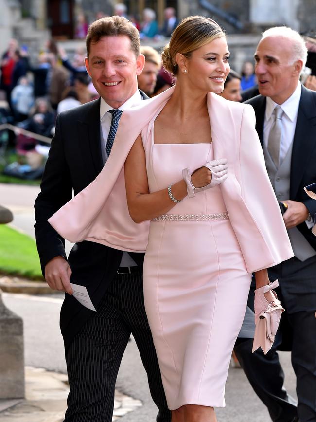 Aussie actor Holly Valance and her husband Nick Candy arrive at Windsor Castle. Picture: Getty