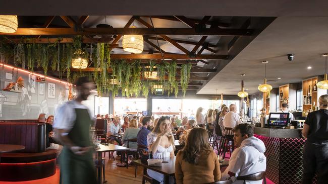 More space: The airy interior at the new Sum Yung Guys restaurant at Noosaville. Picture Lachie Millard