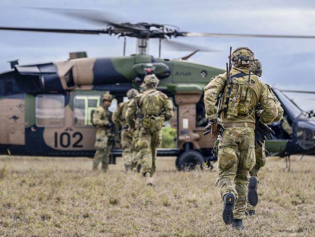 Australian Army soldiers from 2nd Commando Regiment during Exercise Talisman Sabre 2019.