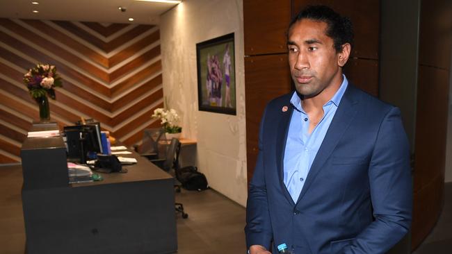 Soliola was suspended for five matches for his tackle on Slater.