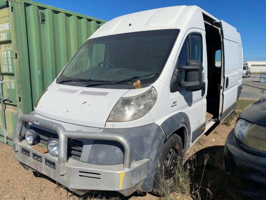 The 2008 Fiat Ducato van.