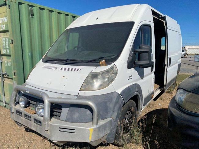 The 2008 Fiat Ducato van.