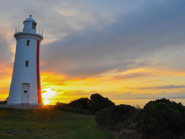 Sunset at Mersey Bluff Lighthouse, Devonport, Northern Tasmania, Australia