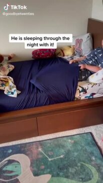 Mum Sleeping Sex - Mum shows how to get kids to sleep through the night in viral TikTok |  Kidspot