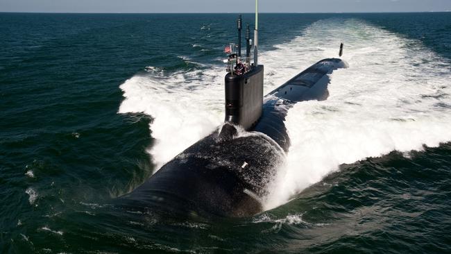 Australian officials are deeply involved in working out with the International Atomic Energy Agency the safeguard arrangements for the nuclear material needed to power the AUKUS submarines. Picture: US Navy/Chris Oxley