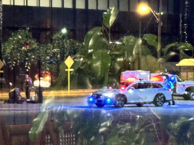 Screen grab from supplied video of a police shooting in the carpark of Bunnings in Willetton.